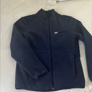 Figs women’s navy blue fleece jacket